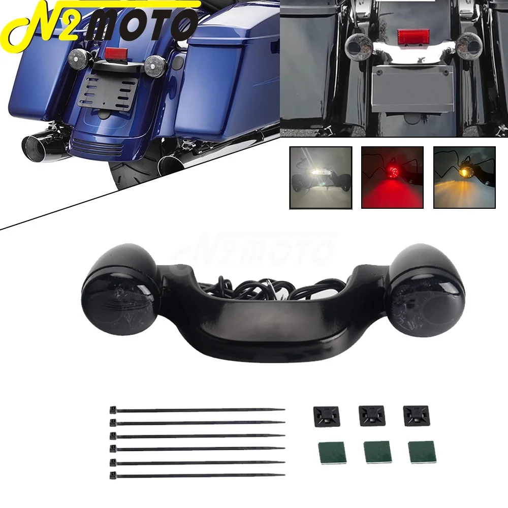 

Для Harley Touring Road Street Glide Ultra Road King FLHX FLTRXS CVO 10-19 Мотор задний поворотный сигнал светильник задний тормозной фонарь