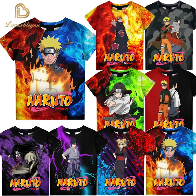 

Naruto Shippuden 3D Shirts for Mens Womens Anime Graphic Print Tees Short Sleeve Crewneck Fashion T-Shirts