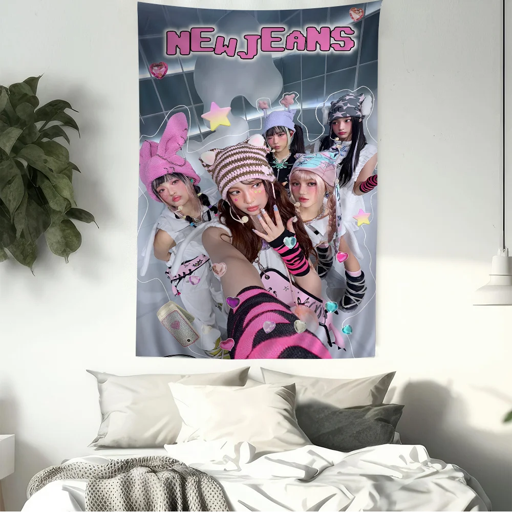 Kpop N-Newjeans подвесной богемный гобелен богемные настенные гобелены Мандала