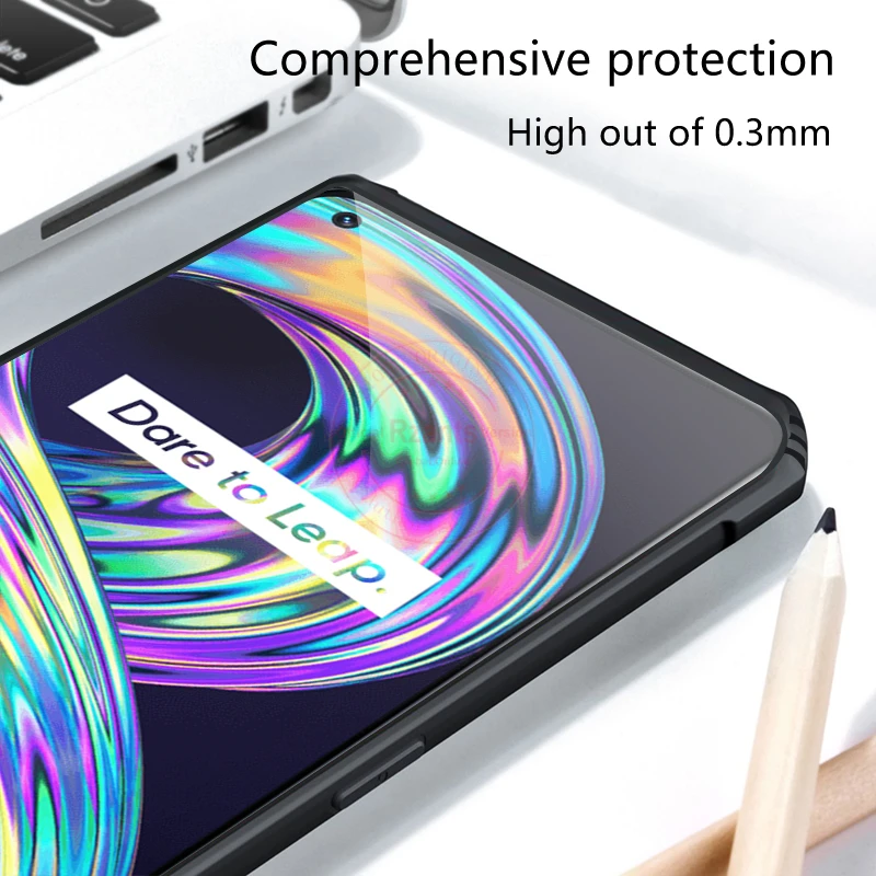Rzants For OPPO Realme 8 8s 8i Pro 9i 4G 5G Phone Case Hard [Beetle] Hybrid Shockproof Slim Crystal Clear Cover Casing | Мобильные