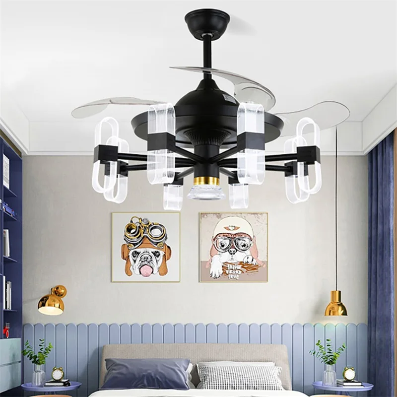 Современный потолочный вентилятор DEBBY с фотоэлементами и элементами управления