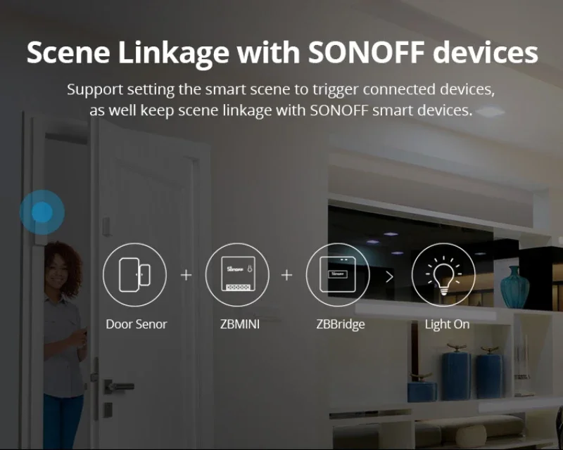 Смарт-переключатель SONOFF MINI R2/ZBMINI/телефон с голосовым управлением