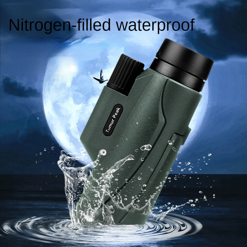 

HD Mini 12X50 Professional Telescope Monocular Powerful Binoculars Long Range Waterproof Pocket Zoom Night for Hunting Tourism