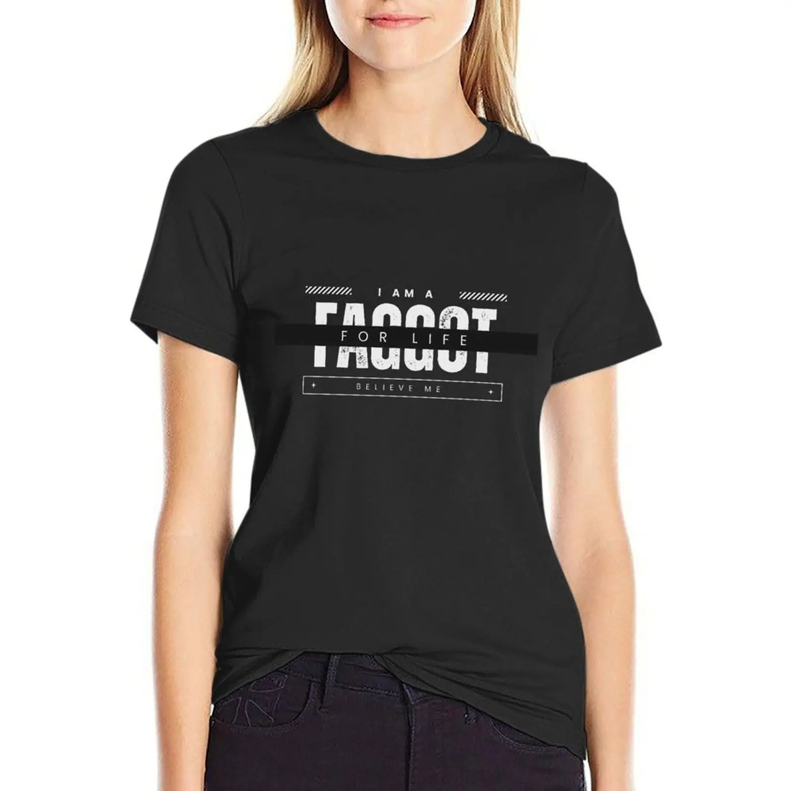 Футболка I am a Faggot for life тяжелые рубашки графические футболки быстросохнущая