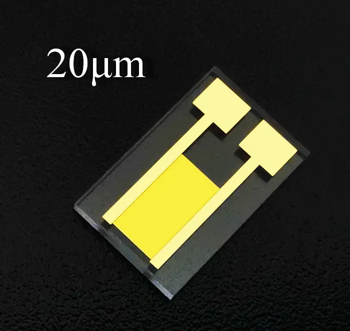 

20um Transparent Interdigital Electrode Quartz Glass Capacitive Array MEMS Gas Biosensor Photoelectric Detection