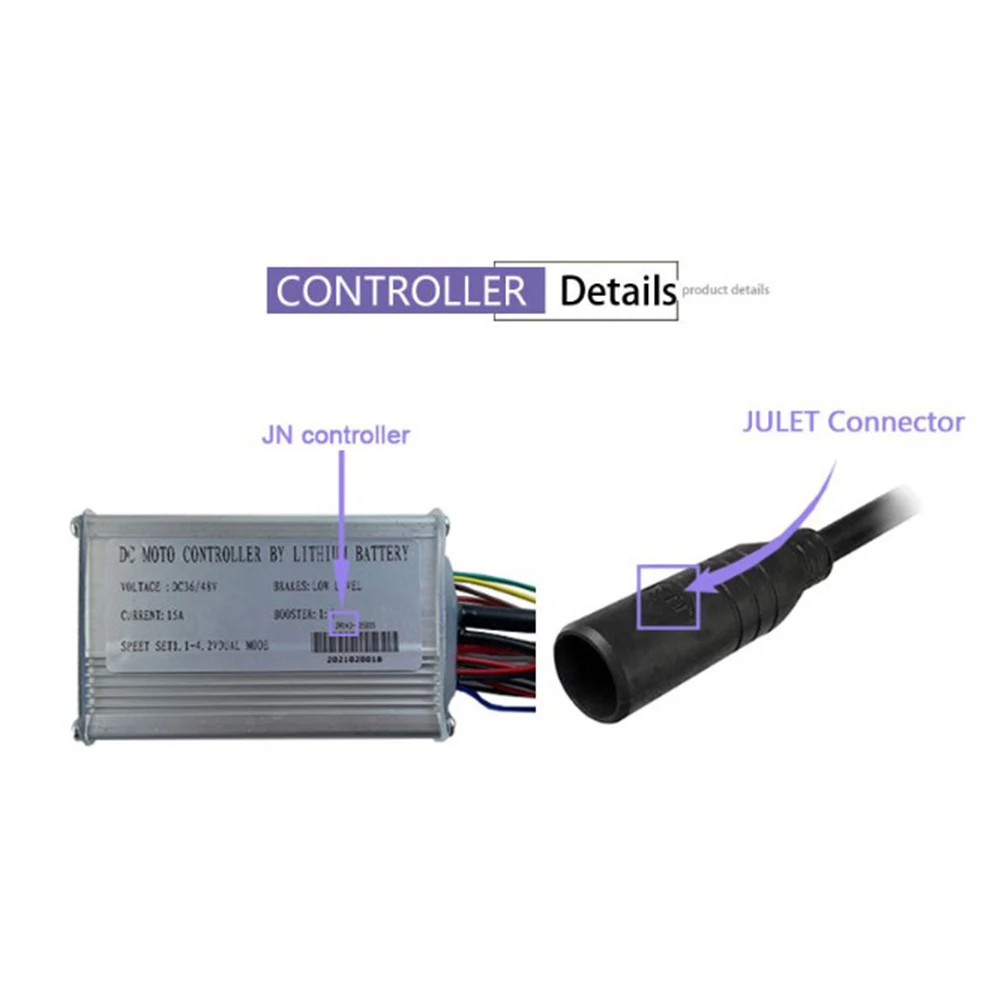 

JN Controller Electric Controller For E-bike Hub Motor Sporting Waterproof Controller Components Electric Bicycle 22A
