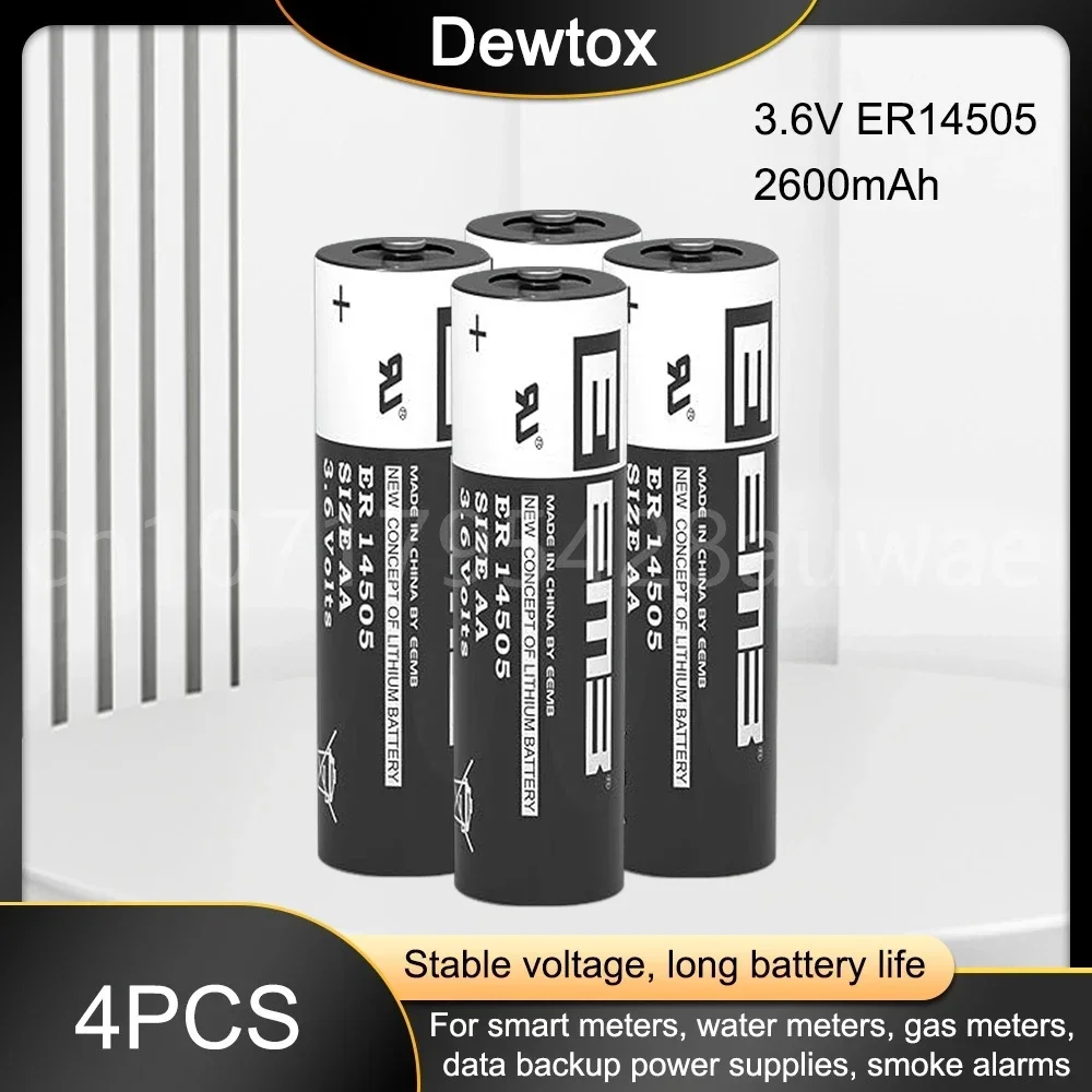 4 шт. новая 3 6 В 2400 мАч ER14505 14505 AA первичная литиевая батарея для оборудования ETC PLC с