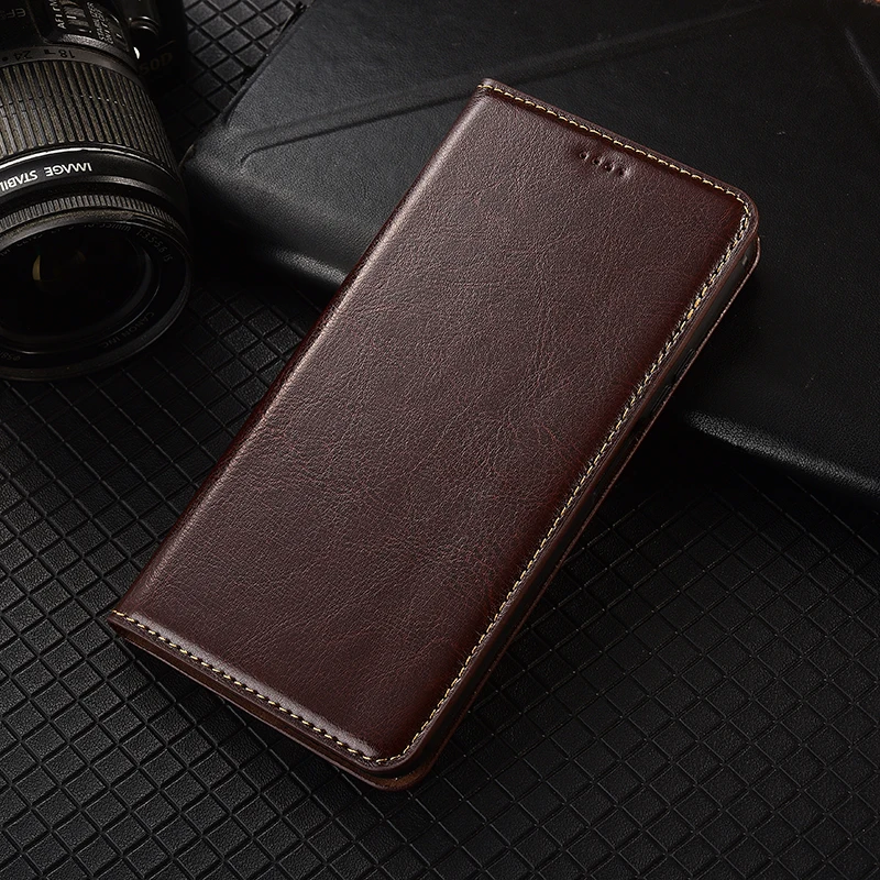 

Crazy Horse Genuine Leather Case for LG K4 K8 K10 K11 K50 Q60 X5 LG X Power 2 3 2017 2018 Magnetic Flip Cover with KickStand