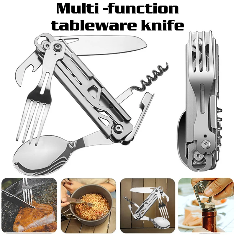 Переносной карманный нож-складной прибор для выживания из нержавеющей стали 420 для кемпинга.