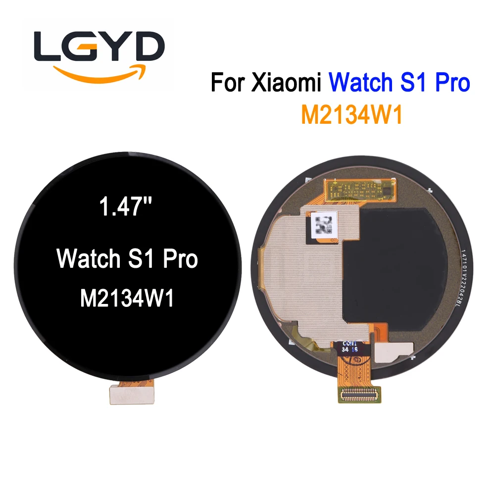 Фото Оригинальный AMOLED-экран 1.47 дюйма для Xiaomi Watch S1 Pro 46мм, M2134W1, сенсорный дисплей для ремонта и замены, запасная часть №1