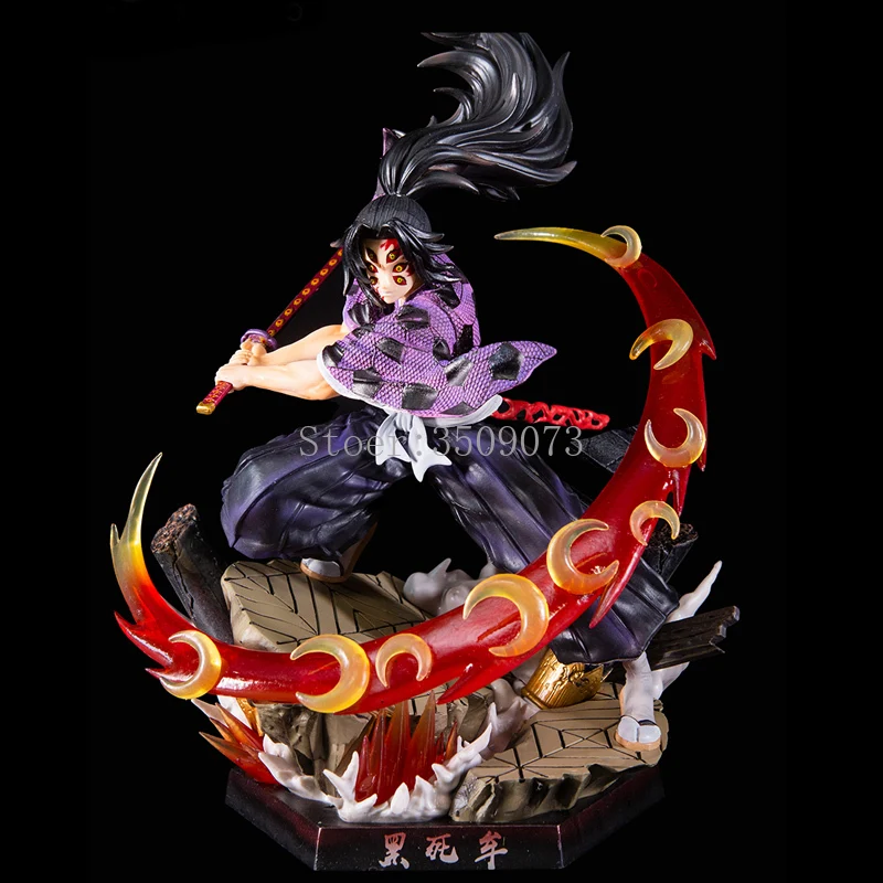 

28cm Demon Slayer Kokushibou Anime Figure Tsugikuni Michikatsu Action Figure Kimetsu no Yaiba Kanroji Mitsuri Figurine Doll Toys