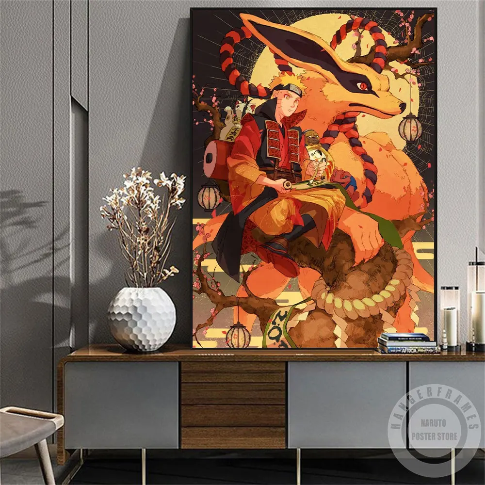 

Vintage Manga Naruto Poster Japanese Anime Print Wall Art Pictures Print On Canvas Painting Living Kids Room Home Decoration