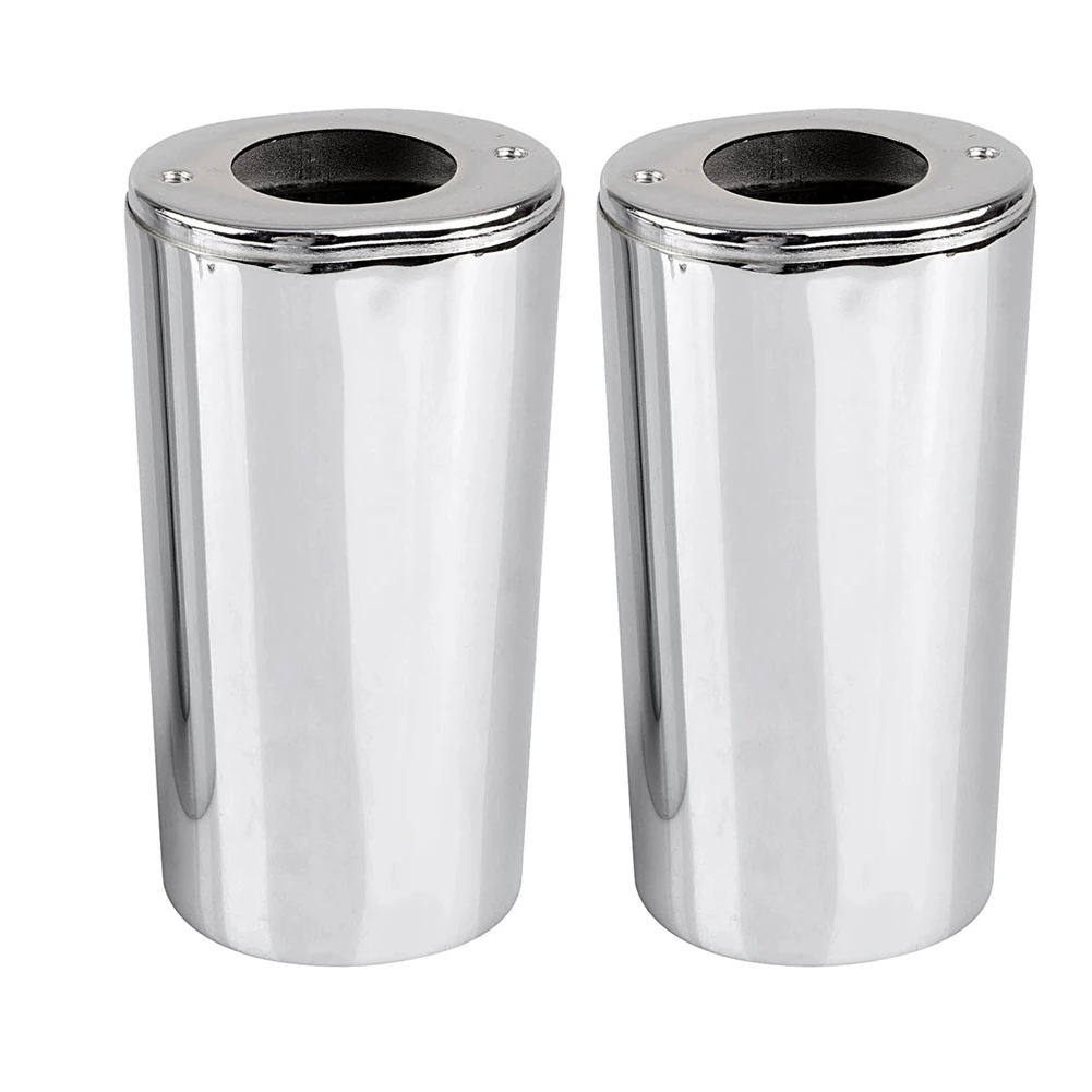 

1 Pair Chrome Motorcycle Front Fork Shock Slider Cover Absorber for 1984-2013- Tour