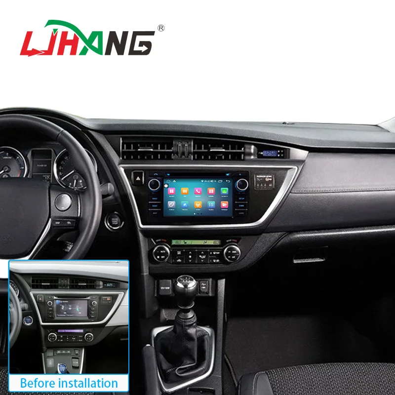 Автомобильный мультимедийный плеер LJHANG Android 13 8 + 128G для Toyota Auris 2013 2014 2015 2 Din радио
