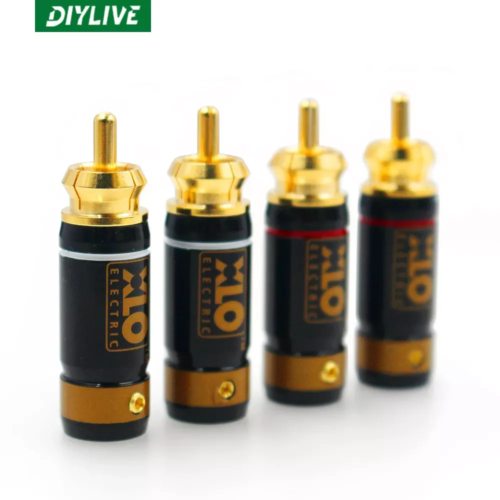 

HiFi XLO/ Height RCA Signal Line Plug Pure Copper Gold Plated RCA Terminals