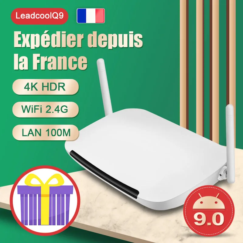 

Leadcool Q9 Android Smart Tv приставка с Wifi 2,4G Amlogic S905W H.265 100M 4K 2022 Leadcool Q9 Android 9,0 Smart Tv приставка