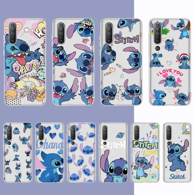 

Cartoon S-Stitch Phone Case for Samsung A12 21 30 31 51 52 70 71 for Redmi8 9 10 for Honor10 70 50 Clear Case