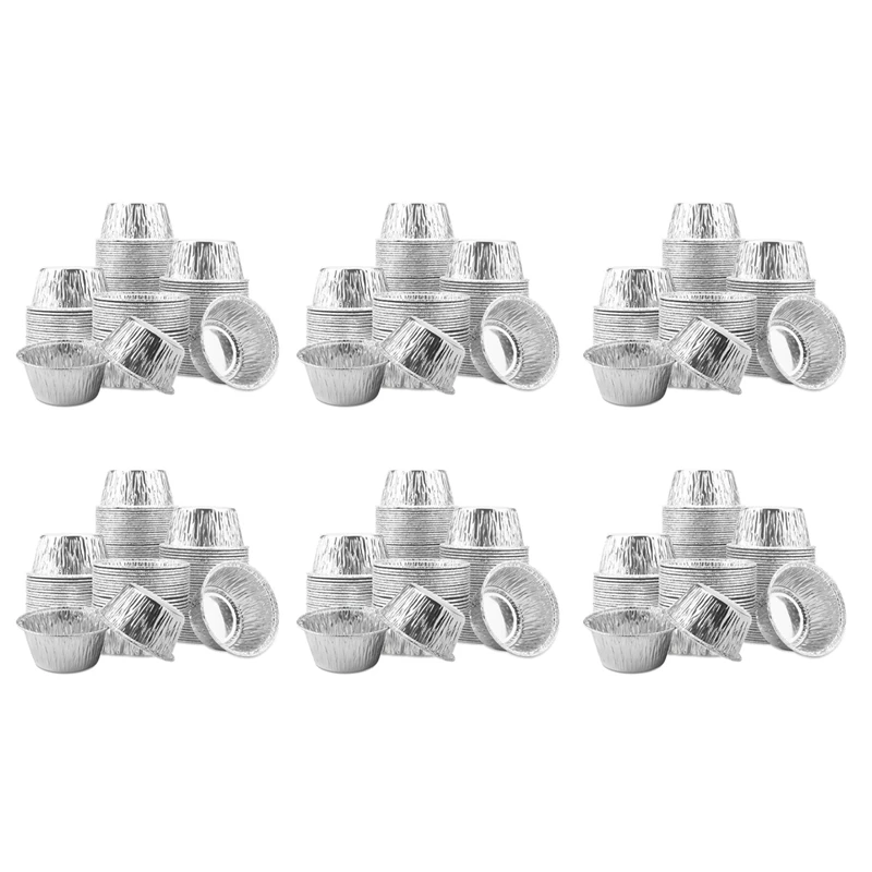 

900 Pcs Aluminum Foil Cupcake Cups Ramekin Muffin Baking Cups, Disposable Muffin Liners, Ramekin Holders Cups