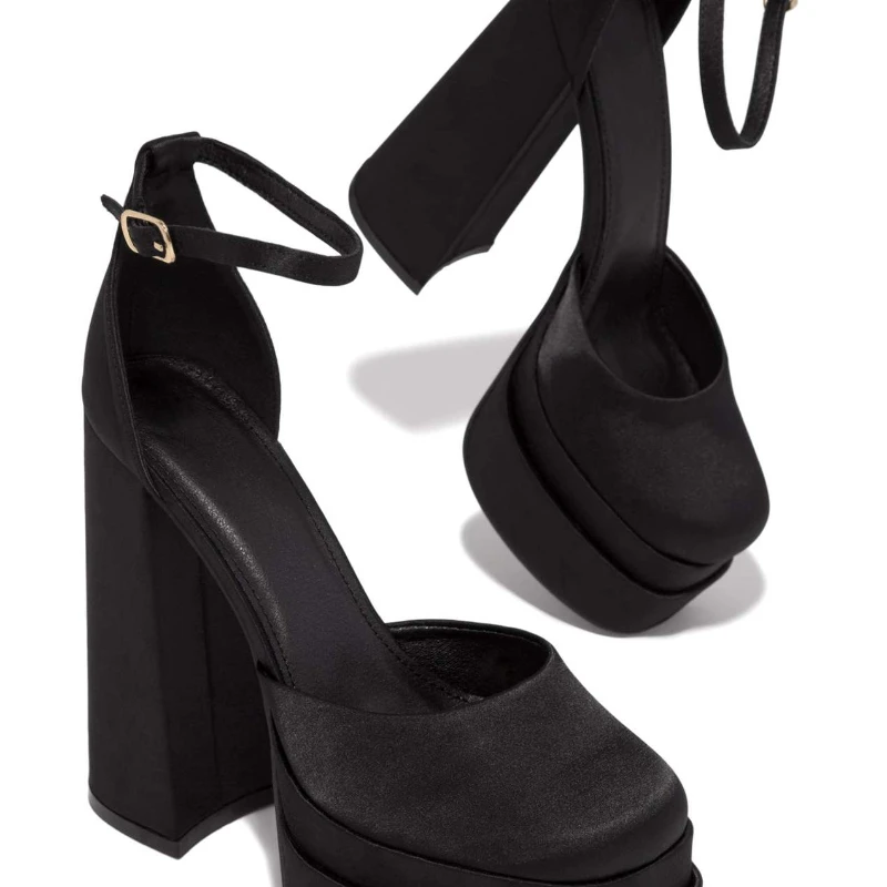 

Туфли-лодочки женские на высоком каблуке, сандалии на платформе, классические, для вечерние НКИ и свадьбы, большие размеры до 42