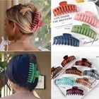 Одноцветный зажим для волос, большая Заколка-краб, зажим для волос в ванну, зажим для конского хвоста для женщин и девушек, Шпилька для волос, аксессуары для волос в подарок