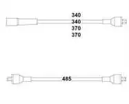 

HBK3318 для свечи зажигания + катушечный кабель R12 1,4 8V