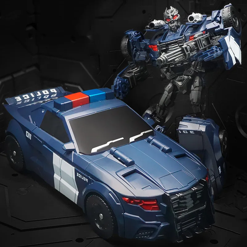 

Deformation Toy Roadblock Police Car Optimus Alloy King Kong Movie Model Robot Hand Toy