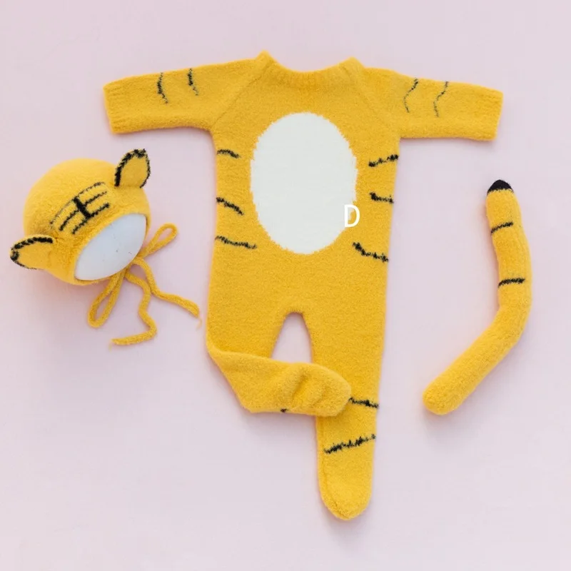 

Newborn Photography Tiger Cosplay Suit Baby Photo Outfit Studio Modeling Photograph Props Supplies Accessories Baby Shooting