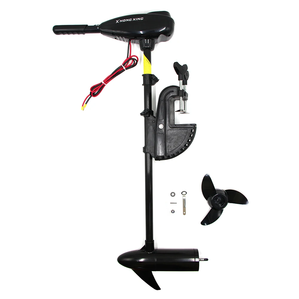 

36lbs 30" shaft Transom Mounted Electric Outboard Trolling Motor for Inflatable Boat, Kayak, Canoe, Freshwater Boat