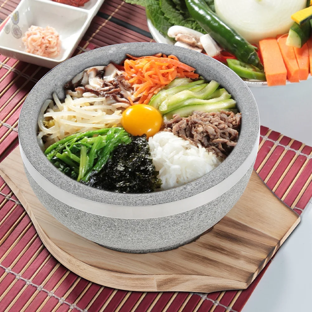 Корейский каменный горшок Dolsot чаша Bibimbap глиняные кастрюли для приготовления