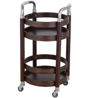 factory direct walnut liquor handcart beverage serving trolley in club and restaurant service equipment