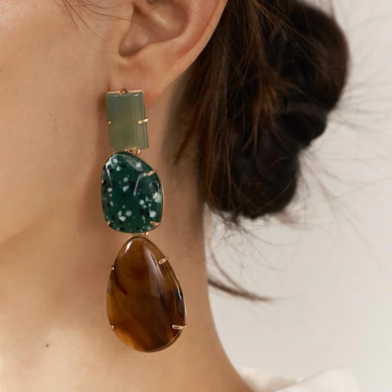 Новые Красочные полимерные серьги женские модные летние праздничные украшения в