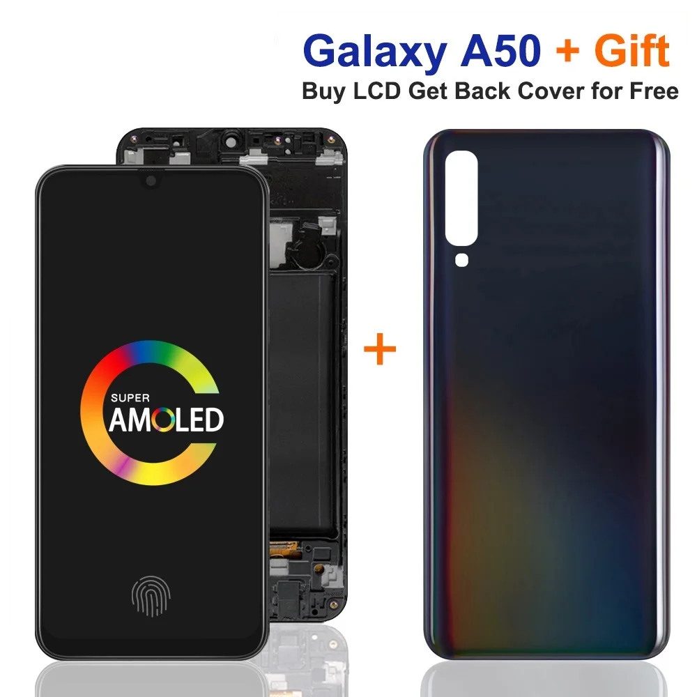 

For Samsung Galaxy A50 SM-A505FN/DS A505 LCD Display Touch Screen Digitizer With Frame For Samsung A50 Lcd