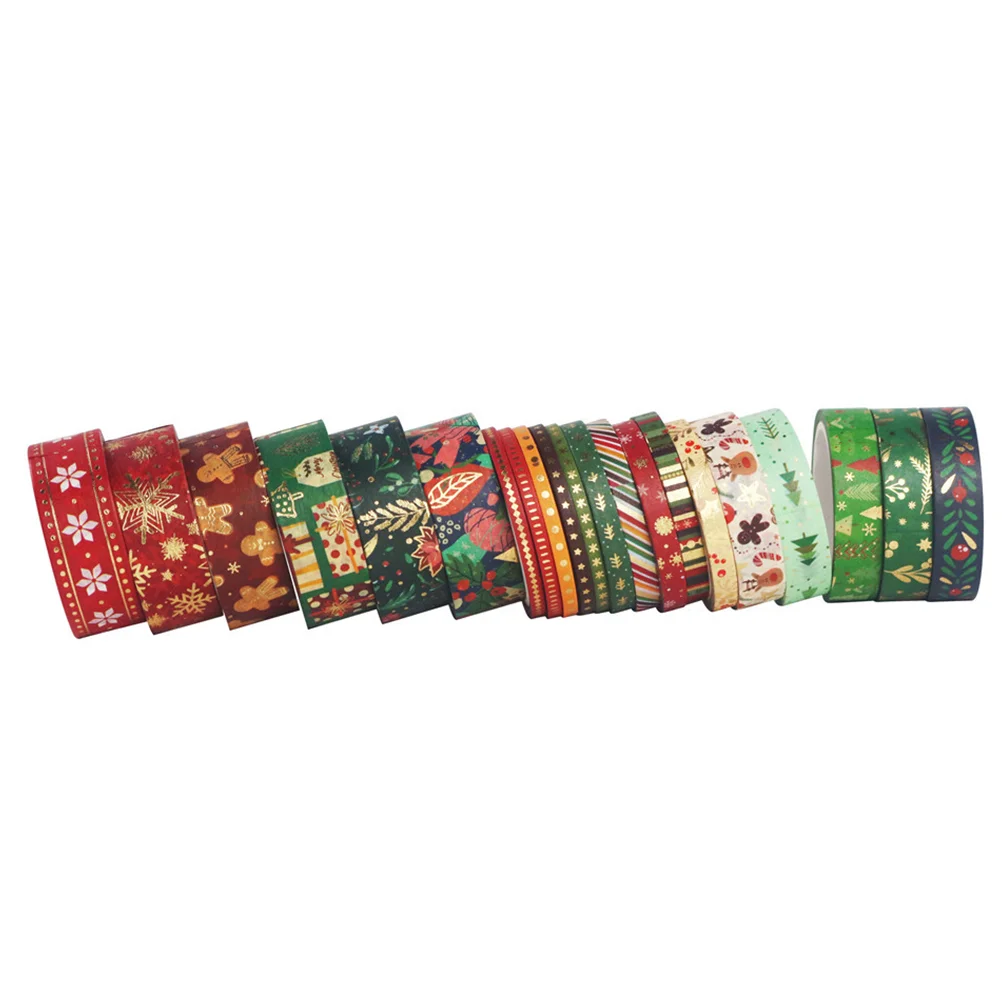 

Rolls Holiday Washi Tape Set Winter Foil Washi Masking Tape Kids Chirstmas Craft Supplies Perfect for Christmas Gift Wrapping
