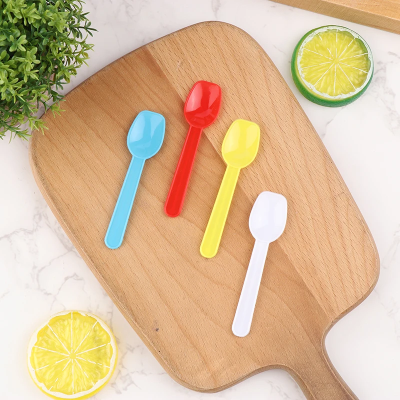 50 шт. пластиковые ложки для мороженого