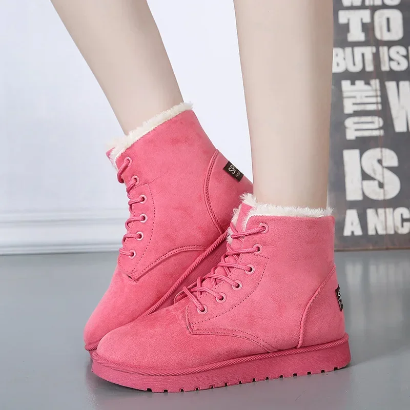 

Autumn and Winter Women's Snow Boots Winter Thickened Non-slip Warm Cotton Shoes Fashion Straps Student Women's Shoes