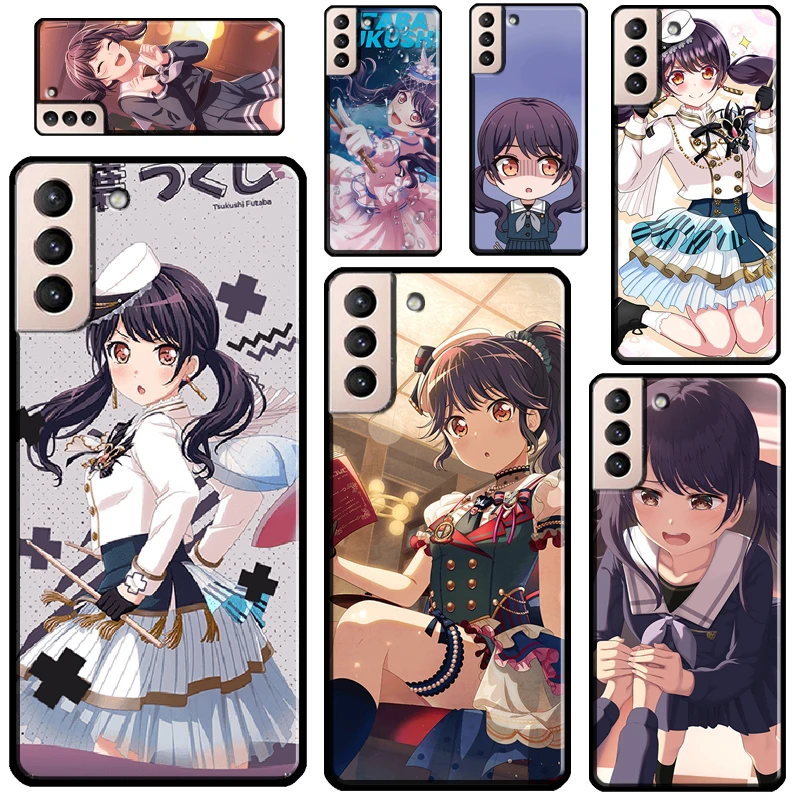 Футаба Цукуши Бандг Дрим аниме чехол для Samsung Galaxy S22 S21 Ultra S20 FE S8 S9 S10 Plus Note 10 20 Кокэ он.