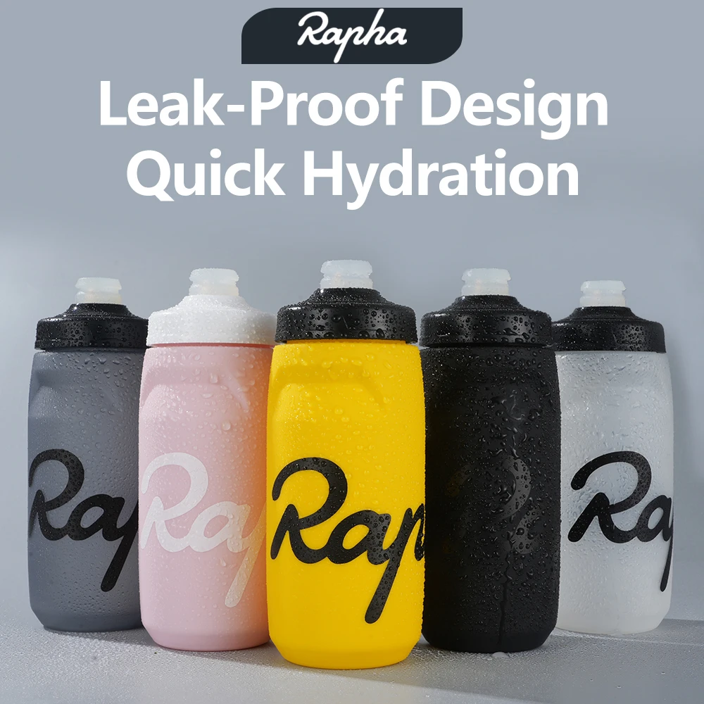 

2023 Rapha Cycling Water Bottle 620 750ml Leak-proof Squeezable Taste-free BPA-free Plastic Camping Hiking Sports Bicycle Kettle