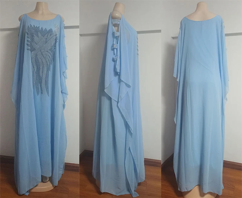 Роскошное Африканское платье с кристаллами для женщин мусульманская абайя