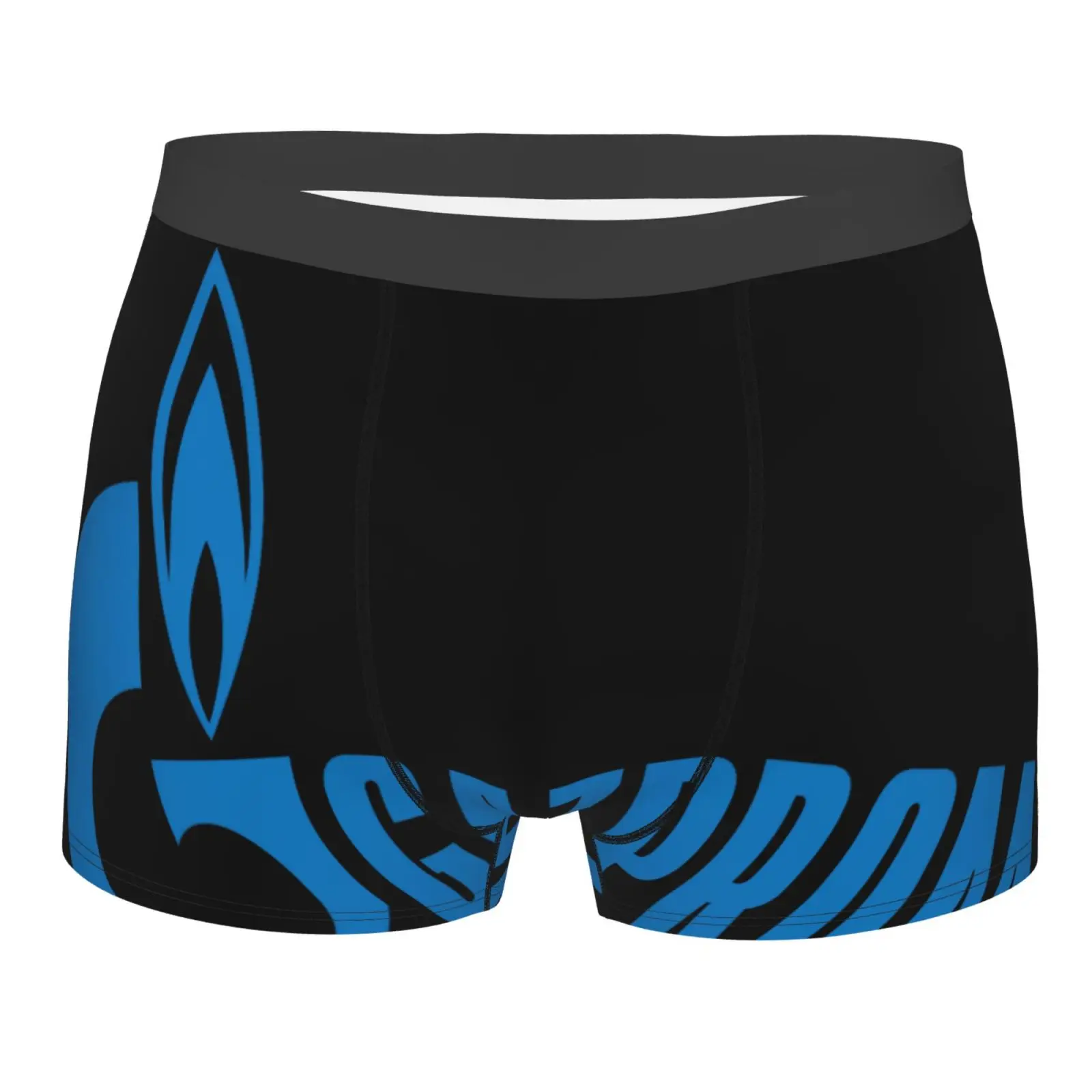 

Мужские трусы-боксеры с завышенной талией и логотипом компании «Российское масло»