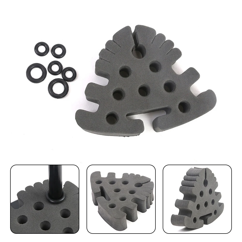 

Fly Tying Vise Tool Holder EVA Organizer Fly Fishing Strapped Tools Tray Soft Foam Tool Tie-down Gears For Scissors Spools Glue