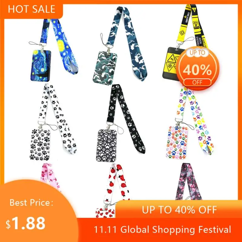 

Carded credit card ID Cards Holder Bag female student travel bank bus business cards cover badge accessories gifts