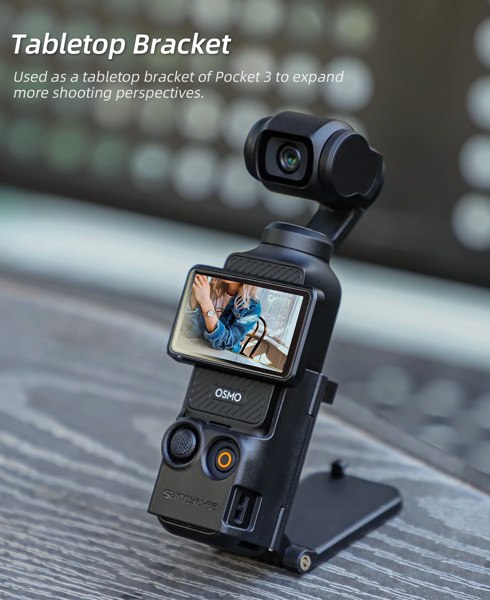 Магнитный кронштейн Sunnylife для DJI Osmo Pocket 3 Регулируемый угол наклона