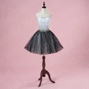 Real Sample On Sale Mother Dresses Short Black Wedding Party Gowns Sweetheart Beading Mother of the  in Pakistan