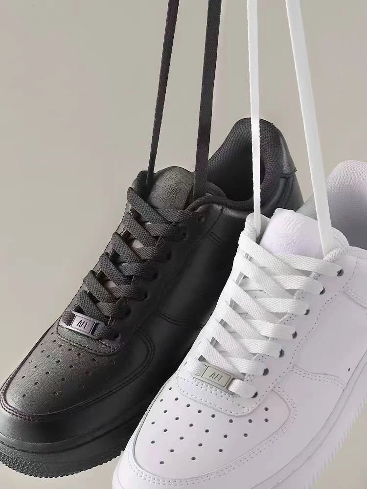 For AF1 Metal Buckle Shoelaces Classics Black White Flat Shoe Laces and Shoe Decoration Suit Sneaker Shoelace Shoes Accessories (art.: 3920d07ce25bd) - 3920d07ce25bd