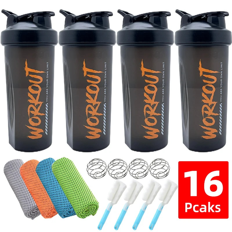 600ml Protein Shaker Bottle High Capacity Drinking Container PP Blender Sports Watter Bottle Cup No BPA Free Delivery
