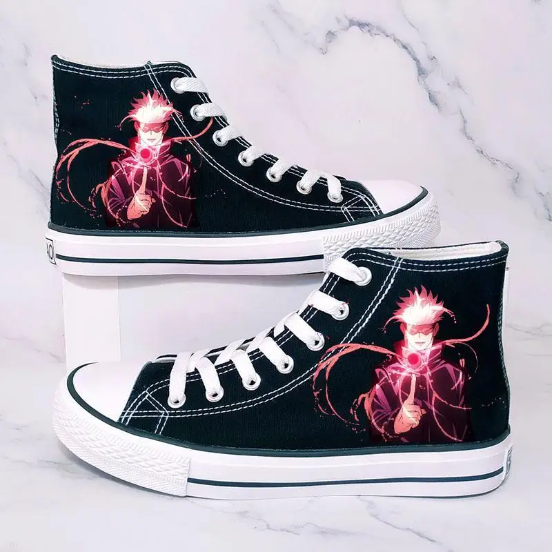 Кроссовки с высоким берцем из аниме драпировка