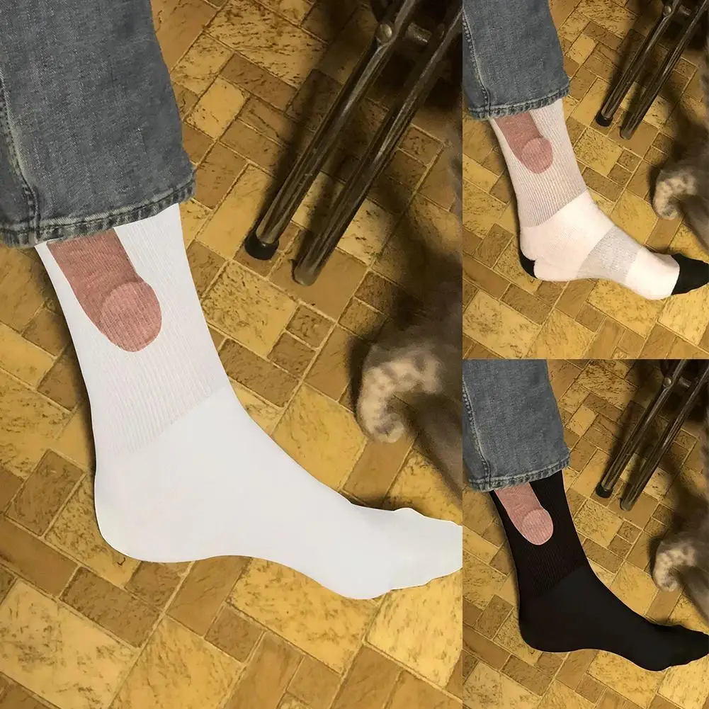 

1 пара, женские хлопковые свободные носки с забавными узорами