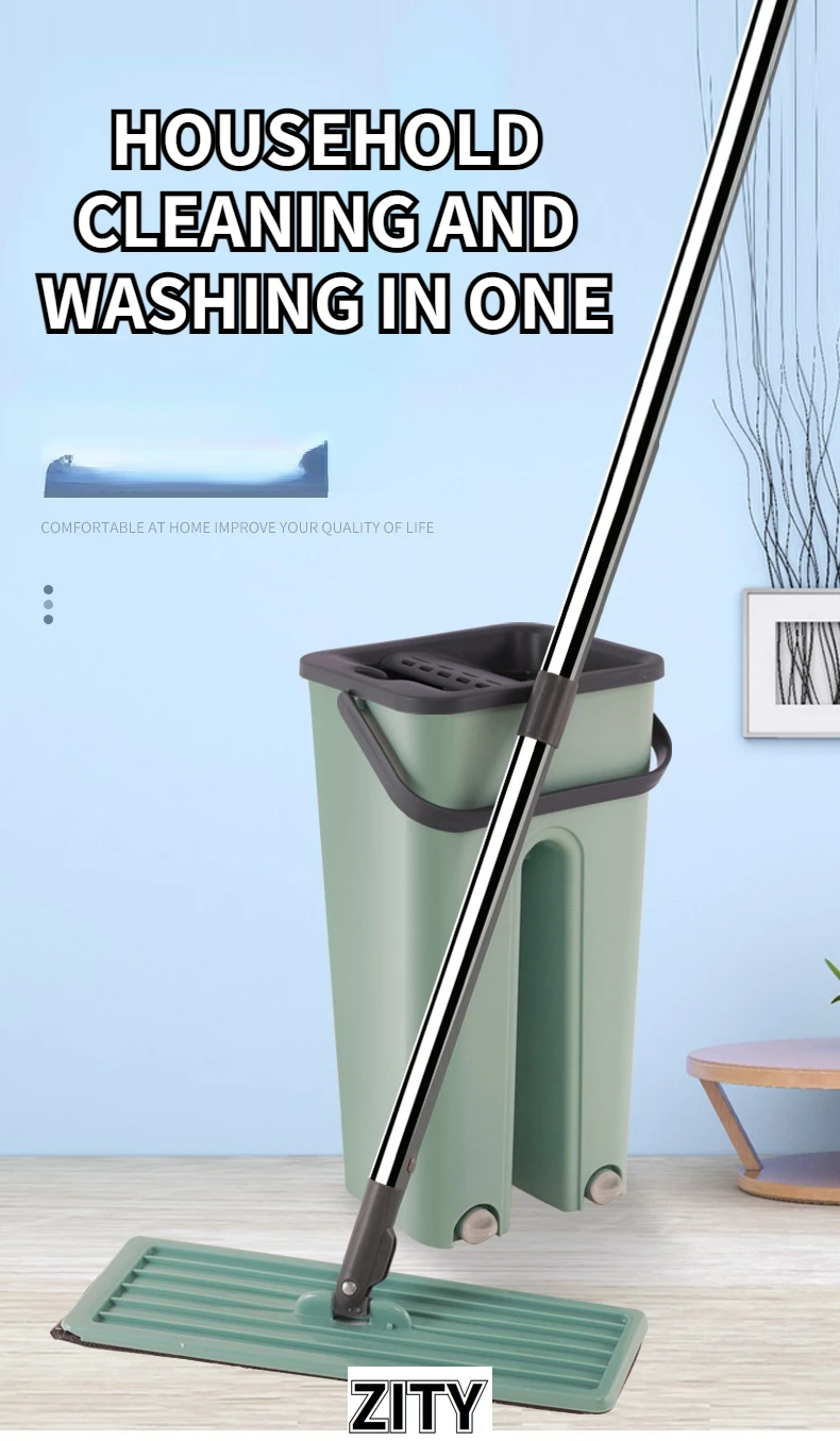 Плоская Швабра из микрофибры для сухой и влажной уборки |