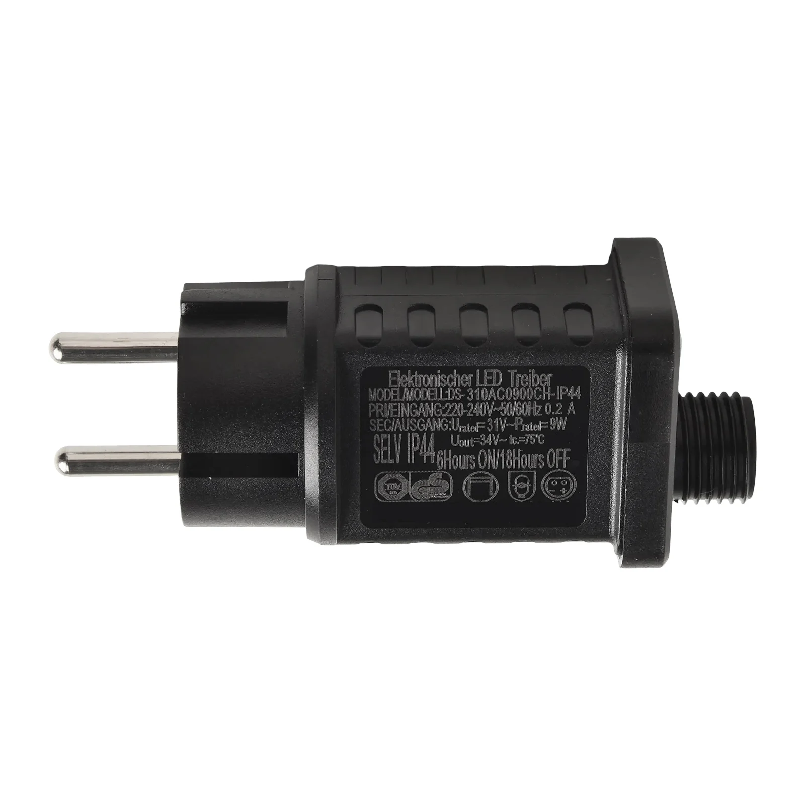 

LED трансформатор питания 9Вт с таймером для гирлянд