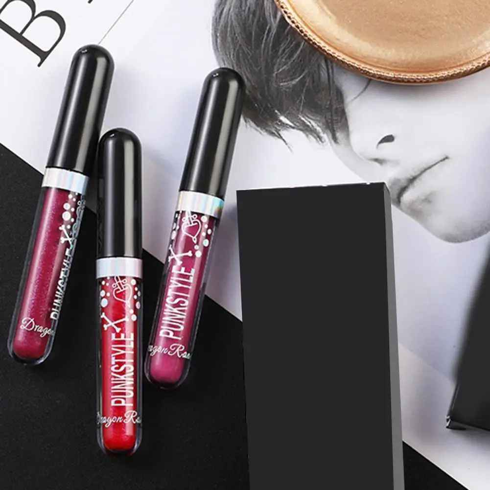 1 Набор глянцевый набор для макияжа губ блестящий блеск 3 цвета |